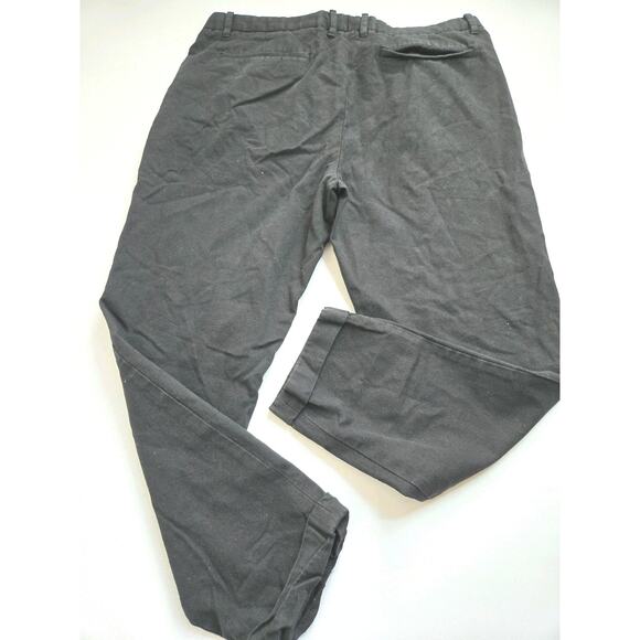 AllSaints Mens Tallis Pleated Trouser Cotton/Wool Black 32 Ankle Length - Picture 6 of 15